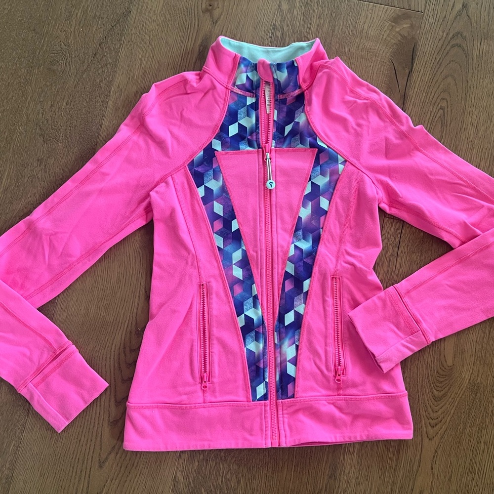 Ivviva By Lululemon Perfect Your Practice Jacket bright Pink Size 12
